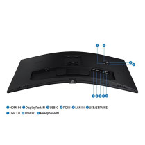Samsung Monitor 34 cale ViewFinity S65UA VA 3440x1440 UWQHD 21:9 1xHDMI 1xDP 1xUSB-C(90W) 3xUSB 3.0 LAN (RJ45) 5ms 100Hz