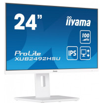 IIYAMA Monitor 23.8 cala XUB2492HSU-W6 IPS,HDMI,DP,100Hz,SLIM,HAS(150mm),4xUSB
