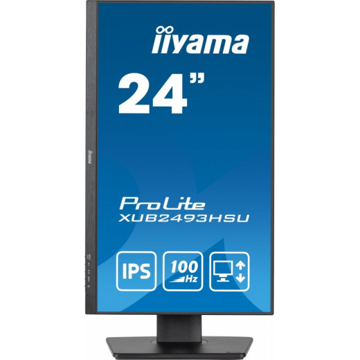 IIYAMA Monitor 23.8 cala XUB2493HSU-B6 IPS.HDMI.DP.2x2W.USBx2.SLIM.HAS(150mm)