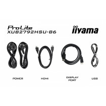 IIYAMA Monitor ProLite XUB2792HSU-B6 27 cali IPS,HDMI,DP,100Hz,SLIM,4xUSB3.2,PIVOT, HAS(150mm),2x2W