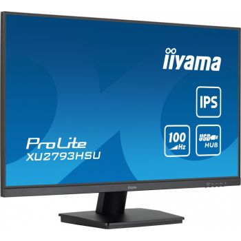 IIYAMA Monitor Prolite XU2793HSU-B6 27 cali IPS.HDMI.DP.2x2W.USBx2.FHD.SLIM.100Hz