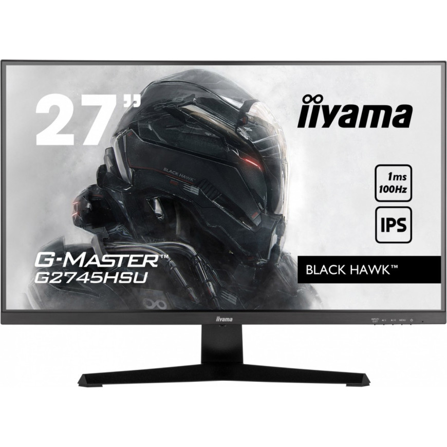IIYAMA Monitor G-Master G2745HSU-B1 27 cali G2745HSU-B1 IPS,FHD,100Hz,1ms,2xUSB,2x2W,FreeSync