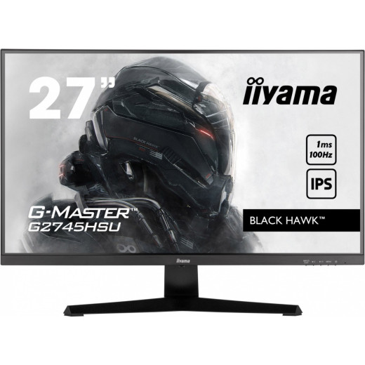 IIYAMA Monitor G-Master G2745HSU-B1 27 cali G2745HSU-B1 IPS,FHD,100Hz,1ms,2xUSB,2x2W,FreeSync