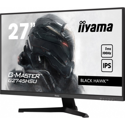 IIYAMA Monitor G-Master G2745HSU-B1 27 cali G2745HSU-B1 IPS,FHD,100Hz,1ms,2xUSB,2x2W,FreeSync