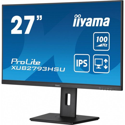 IIYAMA Monitor 27 cali XUB2793HSU-B6 IPS.HDMI.DP.2x2W.USBx2.FreeSync.Flicker