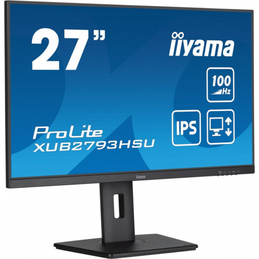 IIYAMA Monitor 27 cali XUB2793HSU-B6 IPS.HDMI.DP.2x2W.USBx2.FreeSync.Flicker
