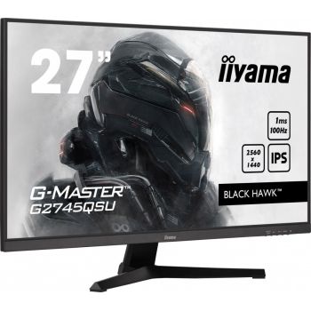 IIYAMA Monitor 27 cali G-Master G2745QSU-B1 IPS, QHD, 100Hz, 1ms, 2xUSB, 2x2W, FreeSync