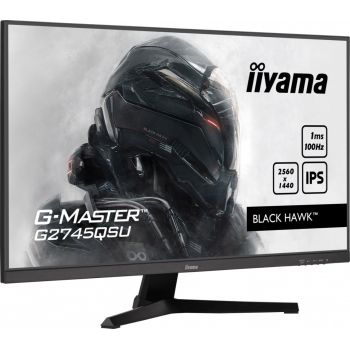 IIYAMA Monitor 27 cali G-Master G2745QSU-B1 IPS, QHD, 100Hz, 1ms, 2xUSB, 2x2W, FreeSync