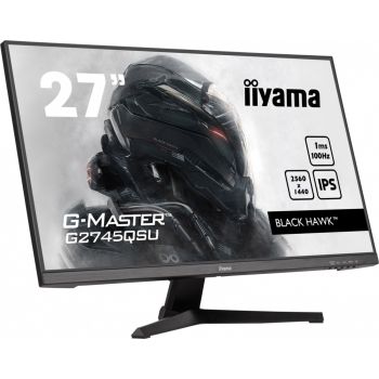 IIYAMA Monitor 27 cali G-Master G2745QSU-B1 IPS, QHD, 100Hz, 1ms, 2xUSB, 2x2W, FreeSync