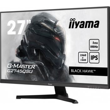 IIYAMA Monitor 27 cali G-Master G2745QSU-B1 IPS, QHD, 100Hz, 1ms, 2xUSB, 2x2W, FreeSync