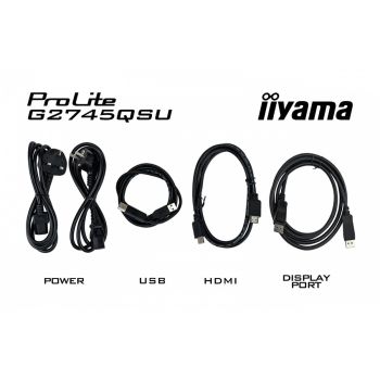 IIYAMA Monitor 27 cali G-Master G2745QSU-B1 IPS, QHD, 100Hz, 1ms, 2xUSB, 2x2W, FreeSync