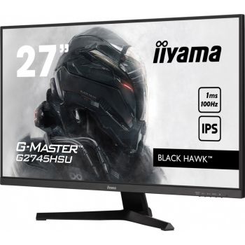 IIYAMA Monitor 27 cali G-Master GB2745HSU-B1 IPS,FHD,100Hz,1ms,2xUSB,HDMI,DP,2x2W, FreeSync,HAS(150mm)