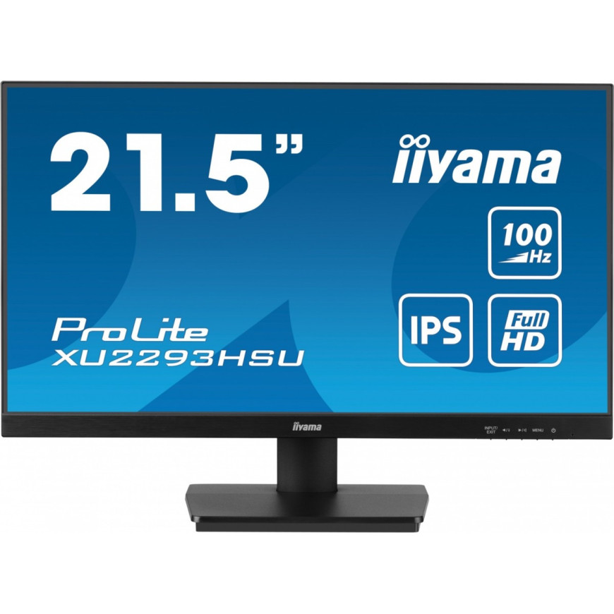 IIYAMA Monitor ProLite XU2293HSU-B6 21.5 cala IPS,100Hz,FHD,1ms,HDMI,DP,2xUSB,2x2W, FreeSync