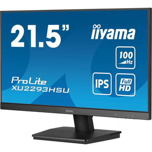 IIYAMA Monitor ProLite XU2293HSU-B6 21.5 cala IPS,100Hz,FHD,1ms,HDMI,DP,2xUSB,2x2W, FreeSync