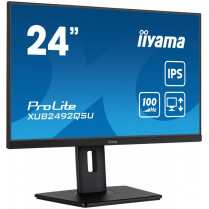 IIYAMA Monitor 23.8 cala ProLite XUB2492QSU-B1 IPS,QHD,USB-C,100Hz,3xUSB(3.2),HDMI,DP 300cd/m2,FreeSync,2x2W,HAS(150mm),PIVOT