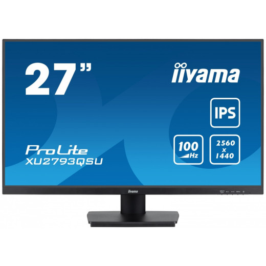 IIYAMA Monitor 27 cali ProLite XU2793QSU-B6 IPS,QHD,100Hz,HDMI,DP,2x2W,2xUSB(3.2), FreeSync