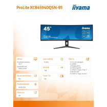 IIYAMA Monitor 44.5 cala XCB4594DQSN-B1