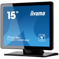 IIYAMA Monitor 15 cali T1521MSC-B2 POJEMN.10PKT.TN,7H,IP65(front),VGA,HDMI,2x2W,4:3,VESA