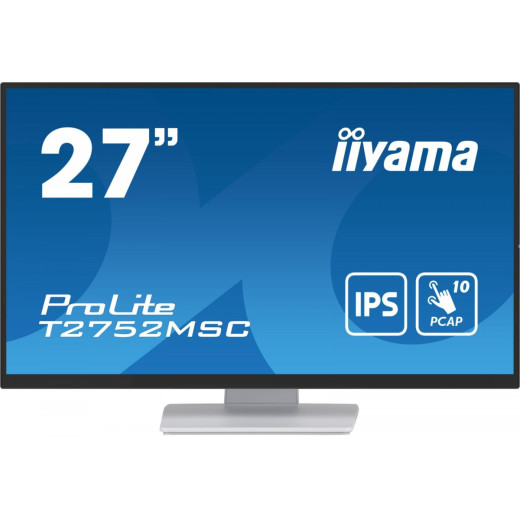 IIYAMA Monitor 27 cali T2752MSC-W1 10 PKT. POJ,IPS,HDMI,DP,2x2USB(3.2),2x1W400cd/m2,7H