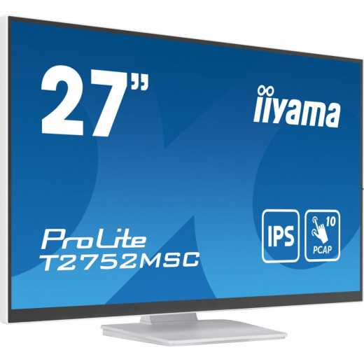 IIYAMA Monitor 27 cali T2752MSC-W1 10 PKT. POJ,IPS,HDMI,DP,2x2USB(3.2),2x1W400cd/m2,7H