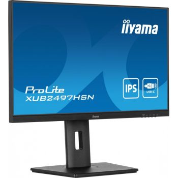 IIYAMA Monitor 24 cale XUB2497HSN-B1 IPS,USB-C Dock,HDMI,DP