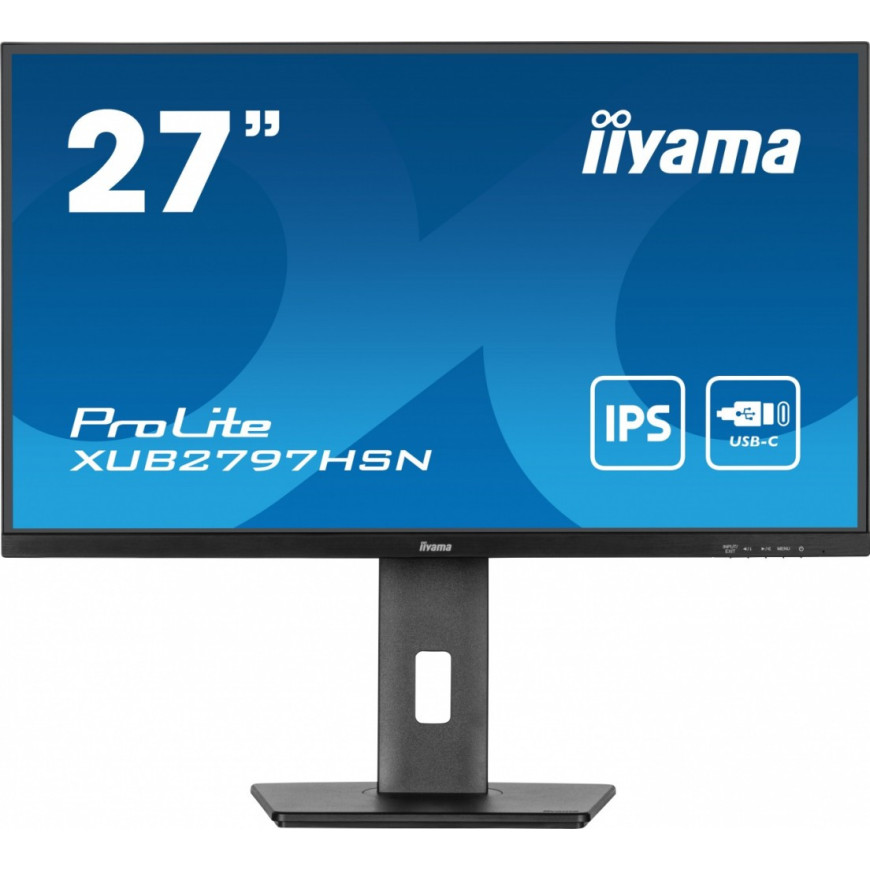 IIYAMA Monitor 27 cali XUB2797HSN-B1 IPS,FHD,USB-C Dock,HAS