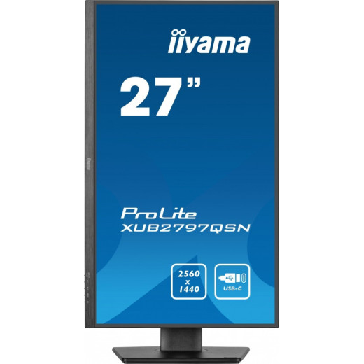 IIYAMA Monitor 27 cali XUB2797QSN-B1 IPS,QHD,USB-c Dock,HDMI