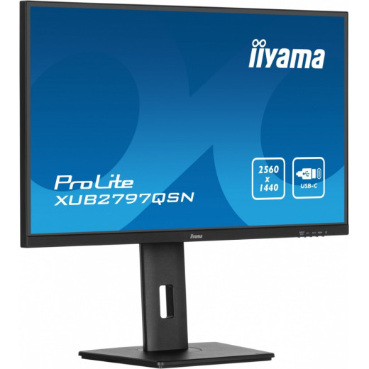 IIYAMA Monitor 27 cali XUB2797QSN-B1 IPS,QHD,USB-c Dock,HDMI
