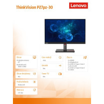 Lenovo Monitor ThinkVision P27pz-30 27 cali 63E4GAT2EU