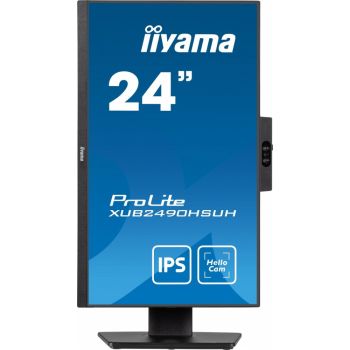 IIYAMA Monitor 24 cale XUB2490HSUH-B1 IPS,FHD,CAM,MIC,HDMI,DP,3xUSB(3.2), 100Hz,250cd,4ms,ADAPTIVE SYNC,FlickerFree,2x2W,WINDOWS