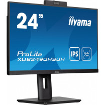 IIYAMA Monitor 24 cale XUB2490HSUH-B1 IPS,FHD,CAM,MIC,HDMI,DP,3xUSB(3.2), 100Hz,250cd,4ms,ADAPTIVE SYNC,FlickerFree,2x2W,WINDOWS