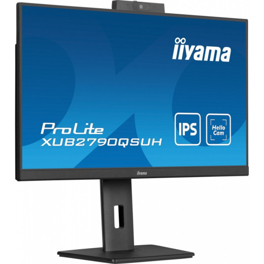 IIYAMA Monitor 27 cali XUB2790QSUH-B1 IPS,QHD,CAM,MIC,HDMI,DP,3xUSB(3.2), 100Hz,ADAPTIVE SYNC,FlickerFree,2x2W,WINDOWS HELLO