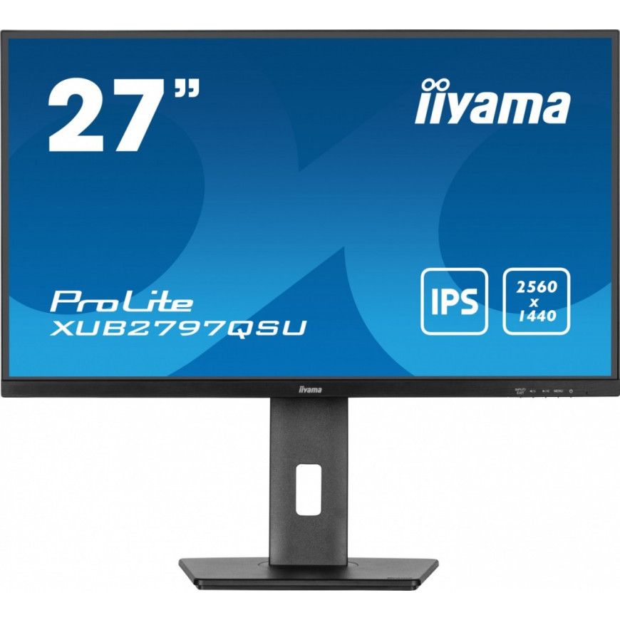 IIYAMA Monitor 27 cali XUB2797QSU-B1 IPS,HDMI,DP,100Hz,QHD,HAS(150mm),1ms, 2xUSB(3.2),2x2W,ADAPTIVE SYNC,FlickerFree