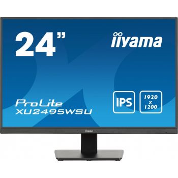 IIYAMA Monitor 24 cale XU2495WSU-B7 IPS,16:10,300cd,4ms,HDMI,DP,3xUSB(3.2), 1xUSB-c,2x2W,FlickerFree