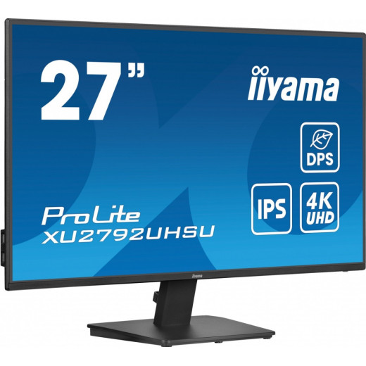 IIYAMA Monitor 27 cali XU2792UHSU-B6 4K,IPS,DP,HDMI,USB-C Power delivery, 350 cd, DPS