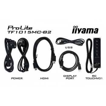 IIYAMA Monitor 10 cali TF1015MC-B3 POJ.10PKT, PIANKA, HDMI, DP