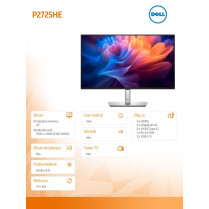 Dell Monitor 27 cali P2725HE IPS LED Full HD(1920x1080)/16:9/HDMI/DP/USB-C/USB/RJ45/3Y