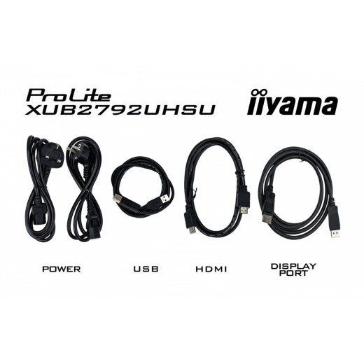 IIYAMA Monitor 27 cali XUB2792UHSU-B6,4K,IPS,DP,HDMI,USB-C