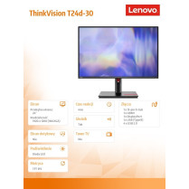 Lenovo Monitor ThinkVision T24d-30 24 cale 63FFMAT1EU