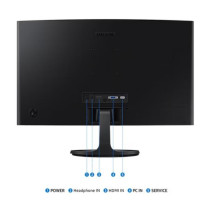 Samsung Monitor 27 cali S36GD VA 1920x1080 FHD 16:9 1xD-sub 1xHDMI 4 ms 100Hz zakrzywiony 1800R 2Yd2d (LS27D360GAUXEN)