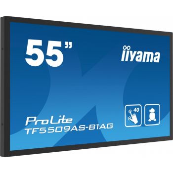 IIYAMA Monitor 55 cali TF5539AS-B1AG,IPS,4K,HDMIx2,DP,RJ45,3xUSB,2x10W, ANDROID,24/7,IP65
