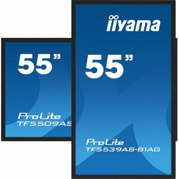 IIYAMA Monitor 55 cali TF5539AS-B1AG,IPS,4K,HDMIx2,DP,RJ45,3xUSB,2x10W, ANDROID,24/7,IP65