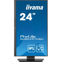 IIYAMA Monitor 24 cale XUB2497HSU-B2 IPS, HDMI, DP, 2x2W, 2xUSB, Pivot, HAS(150mm)