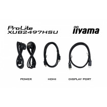 IIYAMA Monitor 24 cale XUB2497HSU-W2 IPS, HDMI, DP, 2x2W, 2xUSB, Pivot, HAS(150mm)