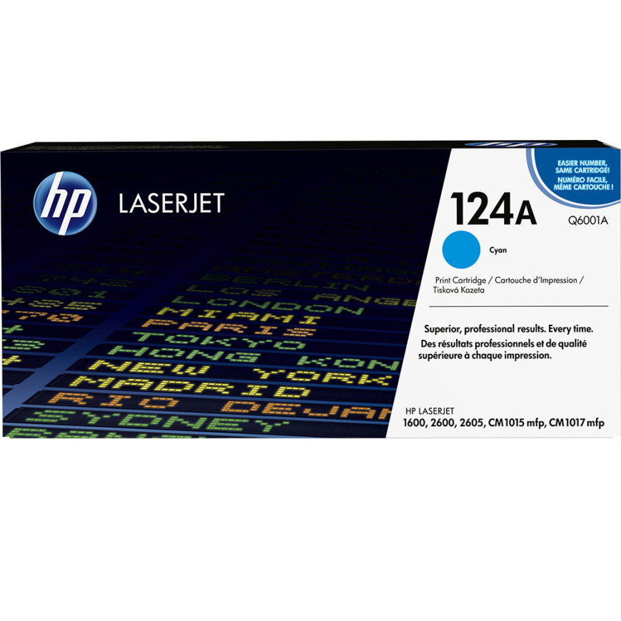 HP Toner nr 124A Q6001A Cyan 2K