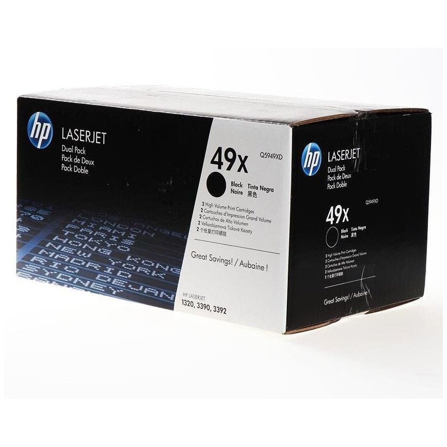 HP Toner nr 49XD Q5949XD Black 2pack 2x6K