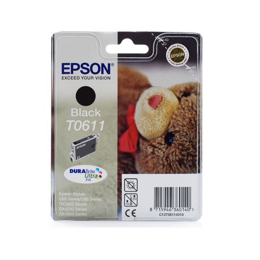 Epson Tusz Stylus D68 T0611 Black 8ml