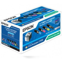 Epson Toner AcuLaser C1100 S050268 CMYK 4pack, Bk - 4K + 3x 1,5K