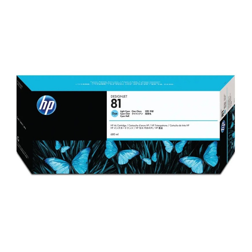 HP Tusz nr 81 C4934A Light Cyan 680ml 