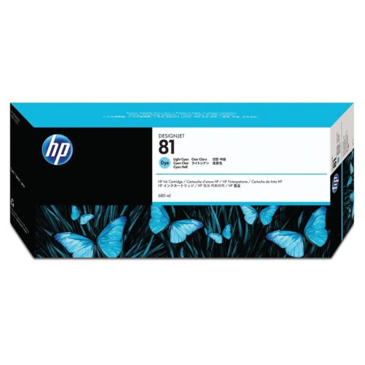 HP Tusz nr 81 C4934A Light Cyan 680ml 